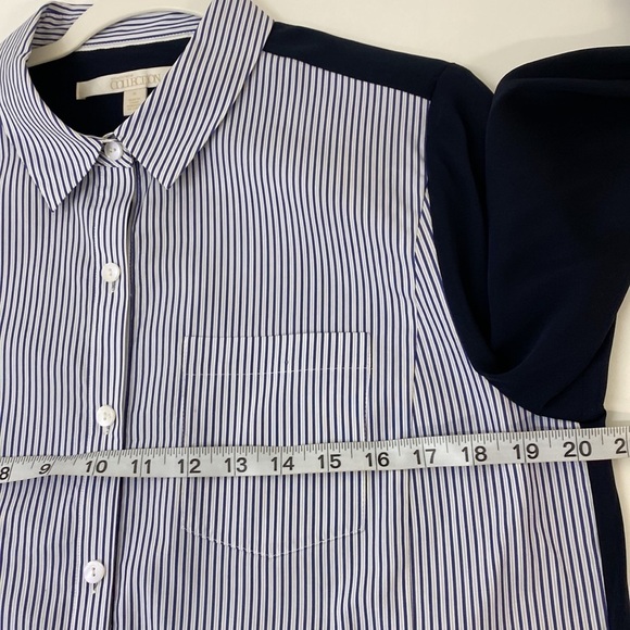 Nordstrom Collection Button Down Top Cotton/Silk Business Casual Women's Medium - Picture 8 of 12